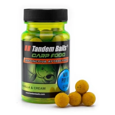 Image of Tandem Baits Carp Food Perfection Mini Pop Up Vanille &amp; Creme Fishing Ups 12 mm Bait Accessories for Monster Fish