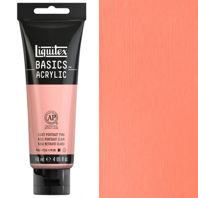 Image of LIQUITEX Basics Acrylic Paint, Light Pink, 118 ml Tube