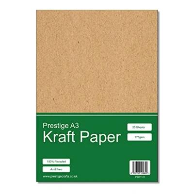 Image of Prestige Kraft Card A3 Recycled 170gsm 25 Sheets