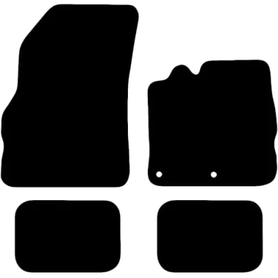 Image of Carsio Tailored Carpet Car Floor Mats For Renault Megane Coupe 2008 2016 Fit Mat Complete Accessory Black Custom Fitted All Weather, Anti Slip Backing &amp; Trim