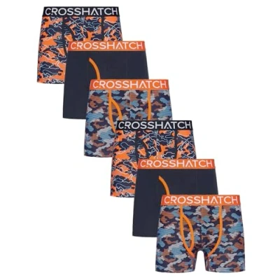 Image of Crosshatch Men&#039;s Multicoloured Boxer Shorts (6 Pack) Gift set Underwear Trunks Available in sizes: S,M,L,XL,XXL Size L