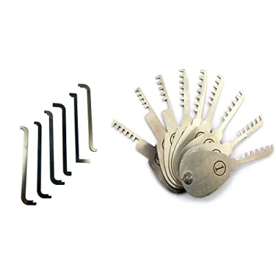 Image of TPM Go 9pcs Comb Lock Pick Tools with 6pcs Tension Wrench Tools,Great Lockpick Kit for Door