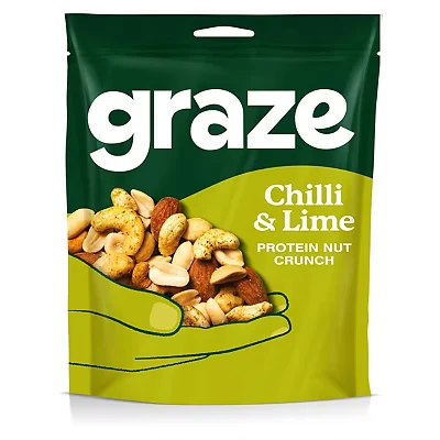 Image of Graze Chilli &amp; Lime Protein Nut Crunch Bag 100g