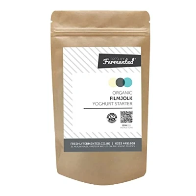 Image of Freshly Fermented Organic Certified Freeze Dried Yoghurt Starter Culture, Filmjolk