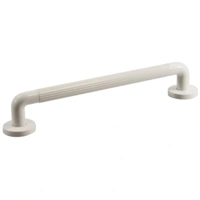 Image of Aidapt Safety 300mm (12&quot;) Ribbed UPVC Plastic Grab Bar Support Rail Aid