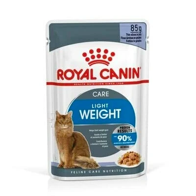 Image of Royal Canin Light Weight Care in Jelly Adult Wet Cat Food 85g (Pack of 48)