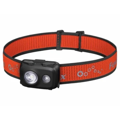 Image of fenix HL16 Black Lightweight Multipurpose Headlamp 450 lumens 104m 100 Hrs Max AAA Powered Red Light Mode SOS Function IP66