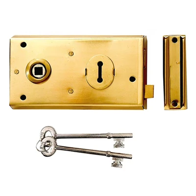 Image of Yale Locks P401 Rim Lock Grey Finish 138 x 76mm Visi YALP401GRY