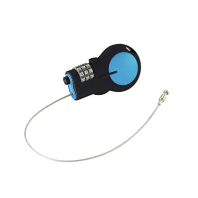 Image of Lewis N Clarks Retractable Cable Lock Gepäckschloss, Schwarz