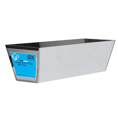Image of OX Pro Stainless Steel Plasterers Mud Pan 14 in / 350mm