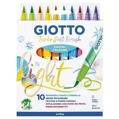 Image of GIOTTO Felt tip pens, Pastel Assorted Colours, 10 Pcs