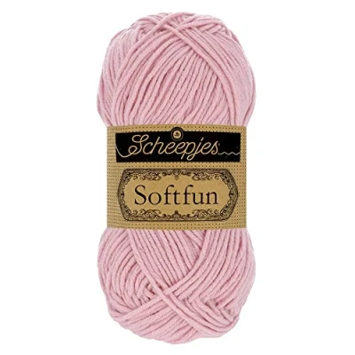 Image of Scheepjes Softfun 2653 Flamingo Yarn 1x50g