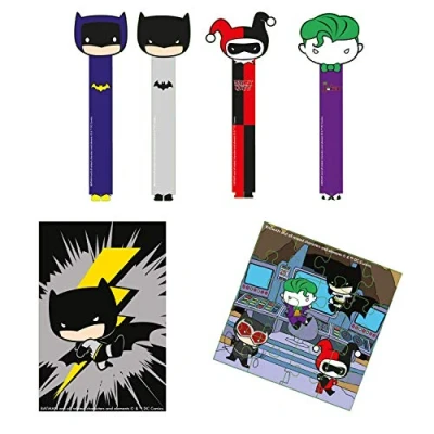 Image of amscan 9907402 Child Dc Batman Vs Joker Favour Pack 24 Pieces