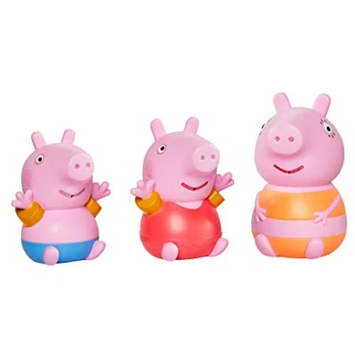 Image of TOMY Toomies Peppa Pig, Mummy &amp; George Bath Squirters, Baby Toys, Kids Toys for Water Play, Fun Accessories Babies Toddlers, Suitable 18 Months, 2, 3 4 Year Olds