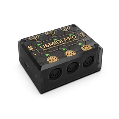 Image of CME U6MIDI Pro MIDI interface with router and filter plug play USB for computer 3 in out Merge. Split, Thru