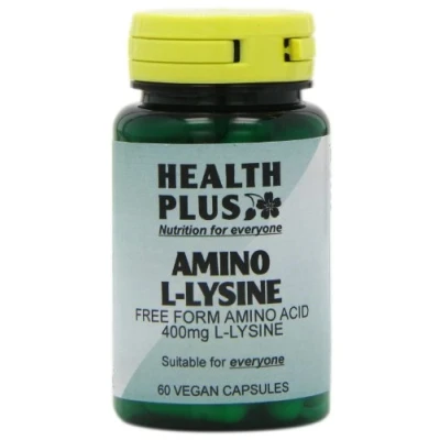 Image of Health Plus Amino L Lysine HCL 500mg Acid Supplement 60 Capsules