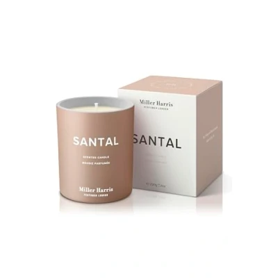 Image of Miller Harris Santal Scented Candle 220g Luxury Natural Wax Warm Sandalwood Fragrance