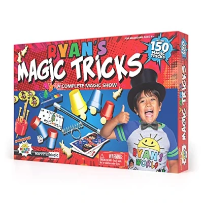 Image of Marvin&#039;s Magic Ryan’s World Tricks Set 150 Includes Wand, Cups and Balls, Coin Much More! Childrens Toys The Ideal Kids Illusion For Ages 6+