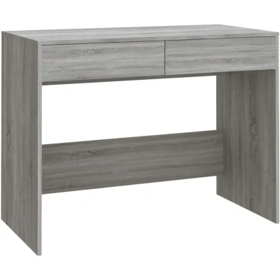 Image of vidaXL Desk Grey Sonoma 101x50x76.5 cm Engineered Wood