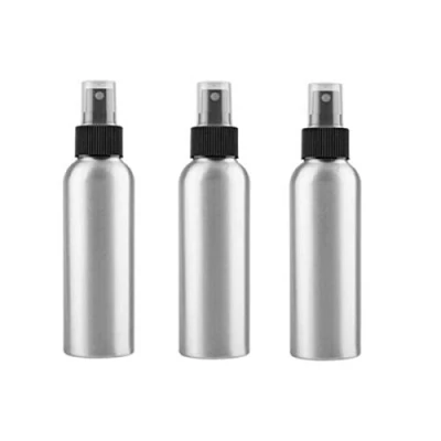 Image of Pack of 3 Aluminium Essential Oil Spray Bottles Refillable Perfume Fine Mist Atomiser Empty Beauty Metal Cosmetic Container Travel 120ml(4oz)