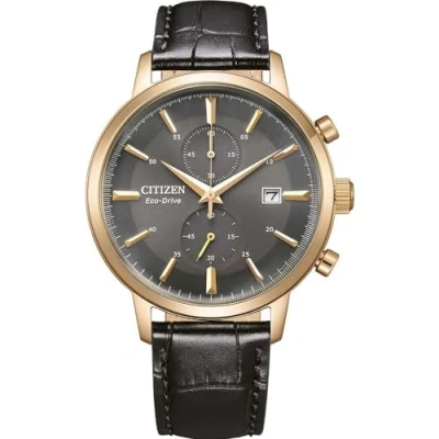 Image of Citizen Mens Black Watch CA7067 11H Leather (archived) One Size