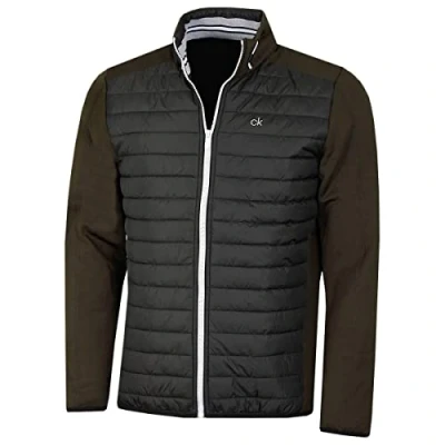 Image of Calvin Klein Mens CK Hybrid Jacket Khaki/Dark Khaki M