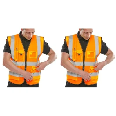 Image of BeeSwift EXECUTIVE HI VIZ WAISTCOAT SATURN YELLOW 6XL