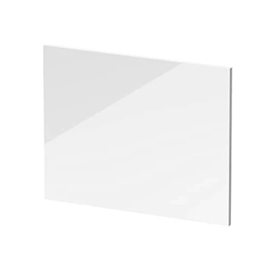 Image of 700mm Waterproof Square Shower Bath End Panel Gloss White