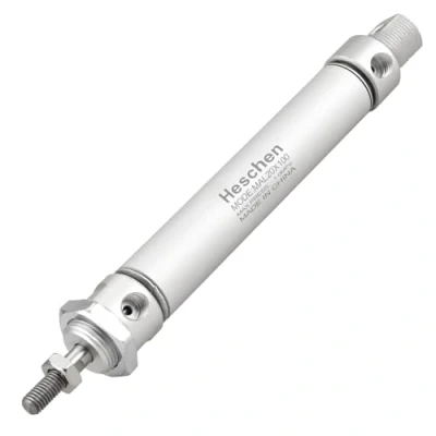 Image of Heschen Pneumatic Slim Air Cylinder, MAL 20 100, PT1/8&#039;&#039; Port, 20mm Bore, 100mm Stroke, Double Acting
