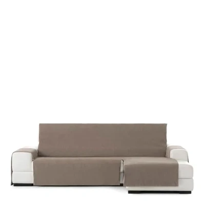Image of Eysa Rabat practica chaise longue cover 290cm, color 11/vison, right frontal view