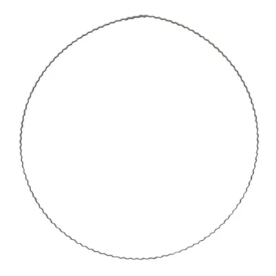 Image of Rayher 2509400 Metal Rings Corrugated Flat Wire, 30 cm Diameter
