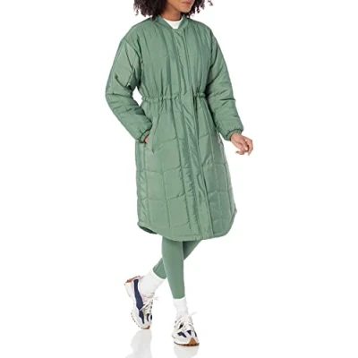 Image of Amazon Essentials Women&#039;s Oversized Quilted Coat (Available in Plus Size), Sage Green, S