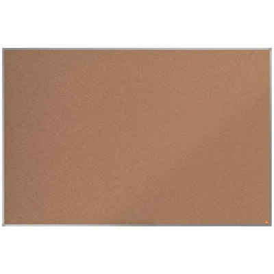 Image of Nobo Cork Noticeboard, 1800 x 1200 mm, Aluminium Trim, Corner Wall Mounting, Essence Range, Light Brown, 1903997