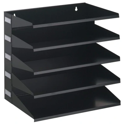 Image of Durable Hunke &amp; Jochheim Sortierrreck, 5 Compartments, 360 x 330 250 mm, Metal, Black