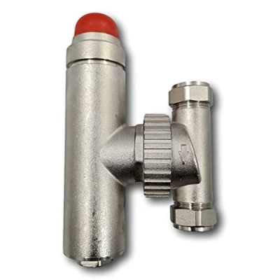 Image of Boiler m8 Brass Central Heating System Automatic Air Vent &amp; Separator 22mm for Protection Efficiency