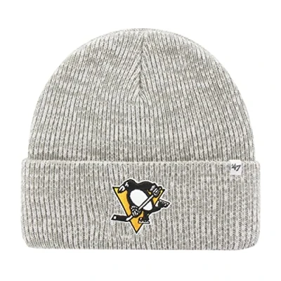 Image of 47 Brand Knit Beanie FREEZE Pittsburgh Penguins grey