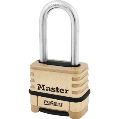 Image of Master Lock 1175LHSS ProSeries Set Your Own Combination Lock, Brass, 2 1/4&quot; Wide