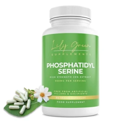 Image of Lily Green Phosphatidylserine 300mg per Serving 90 Vegan Capsules High Strength Supports Cognitive Function No Artificial Additives Made in UK