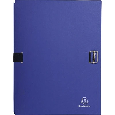 Image of Exacompta Ref. 720E 1 canvas paper strap folder with stretch back and metal slider random color