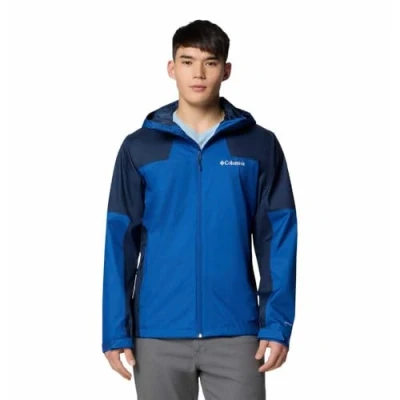 Image of Columbia Men&#039;s Inner Limits 3 Jacket, Waterproof Rain Mountain Blue/Collegiate Navy, XL