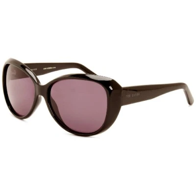 Image of Ted Baker Womens Sunglasses TB1290 001 58 Black Lyocell One Size