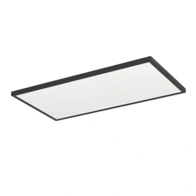 Image of EGLO connect LED ceiling light Rovito Z, black, 57 x 30 cm