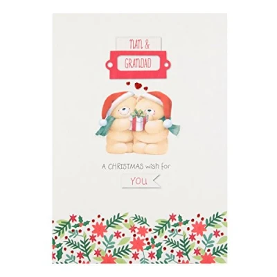 Image of Hallmark Forever Friends Nan &amp; Grandad Card &#039;Cosy Happiness&#039; Medium