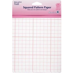 Image of Hemline Tracing Squared Pattern Paper 61 x 86cm 3 Sheets