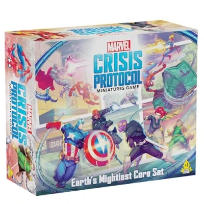 Image of Atomic Mass Games, Marvel Crisis Protocol Earth&#039;s Mightiest Core Set, Miniatures Game, Ages 14 Plus, 2 Players, 90 Minutes Playing Time