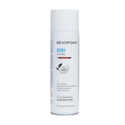 Image of Revopoint 3D Scanning Spray for Scanners, Reflective, Transparent, Black or Highly Textured Surfaces, No Cleaning Needed, Sublimation, 500ml, AB 6