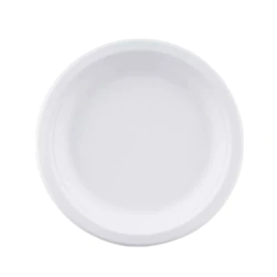 Image of We Can Source It Ltd Super Rigid Sugarcane Bagasse Plates 9 inch (23cm) Round Disposable Fully Compostable, Biodegradable and Eco Friendly Perfect for Picnics, BBQs, Parties 150Pack