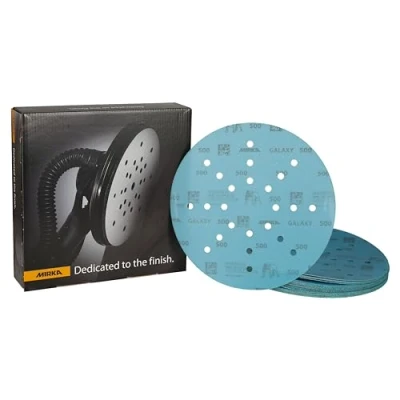 Image of Mirka Galaxy Sanding Paper 225 mm Hook &amp; loop Grit 500 / for Long Neck Sanders 25 Discs
