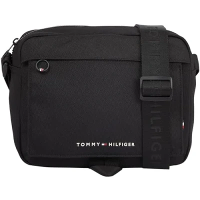 Image of Tommy Hilfiger MINI Messenger Across body bag, Men&#039;s, Size: One Size, Black