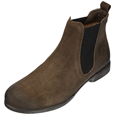 Image of Think! Women&#039;s AGRAT_3 000029 Leather Lined, Sustainable Chelsea Boots, 3040 Wolf, 3 UK